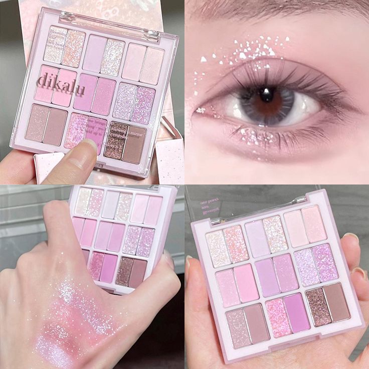 Soft pastel eyeshadow shades