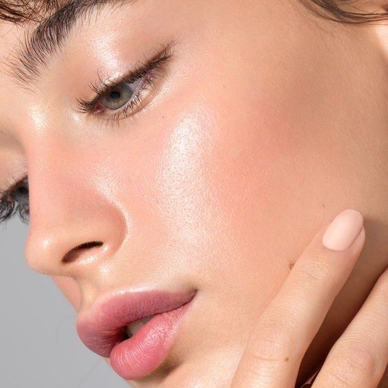 skin shines