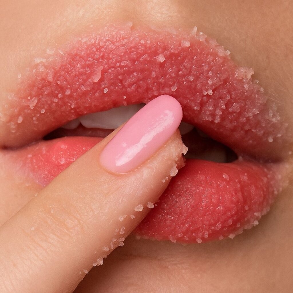 Exfoliating Your Lips