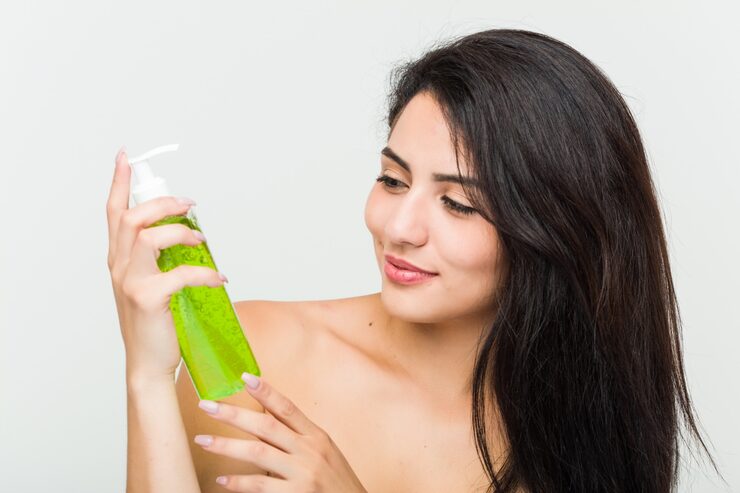 Use aloe gel