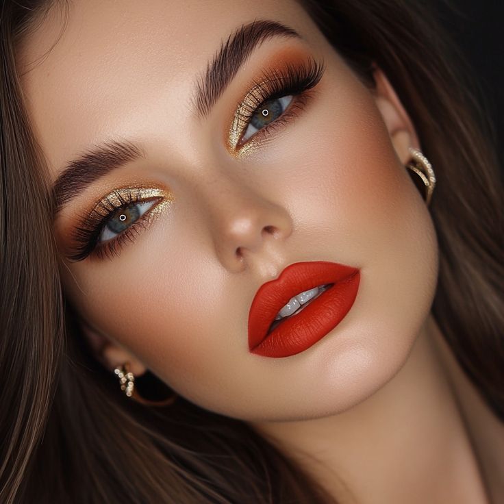 Iconic Lip Looks Inspired by Celebrities 2 Red Lip Glam​