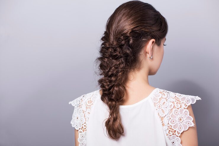 Braided style with veil​