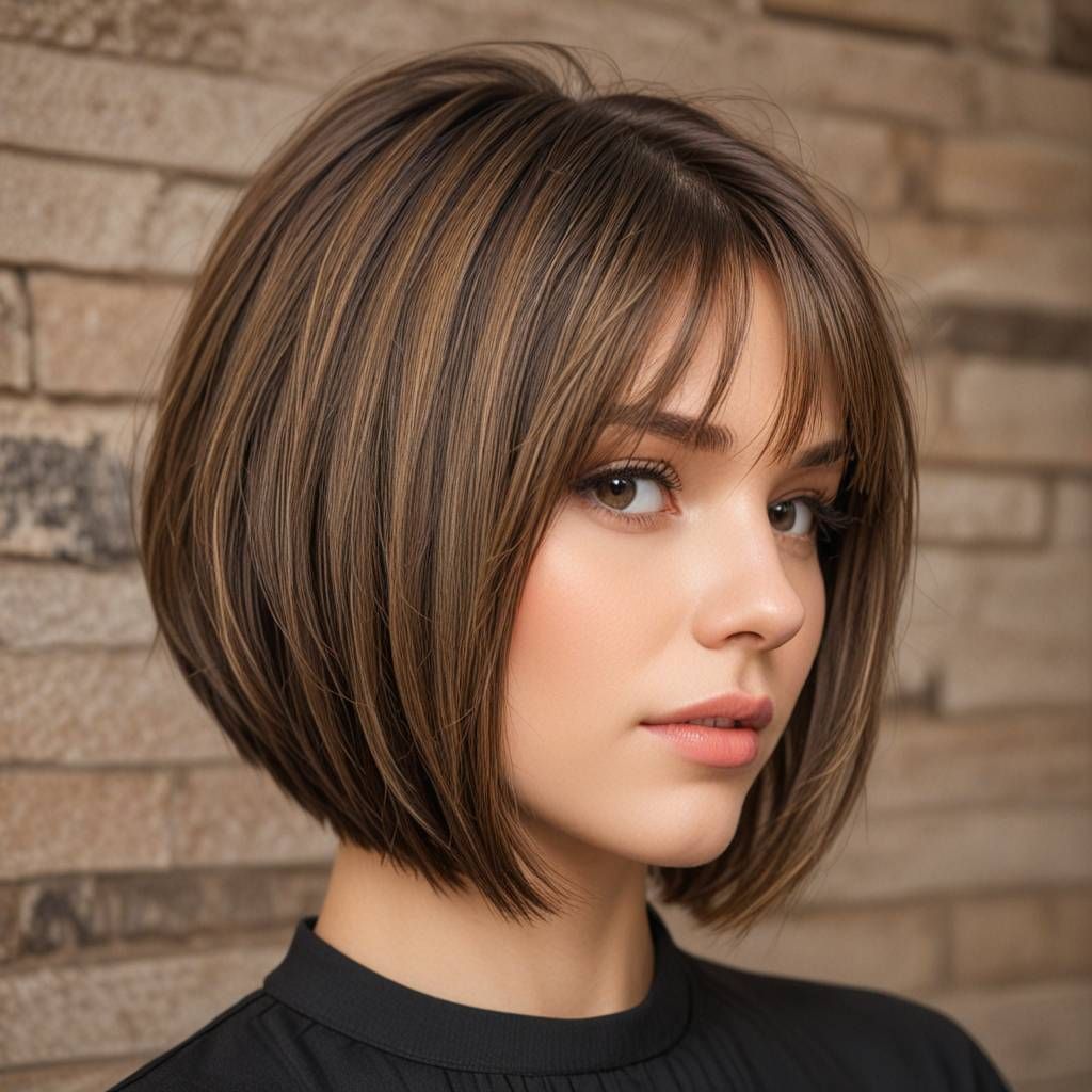 Medium hair bob