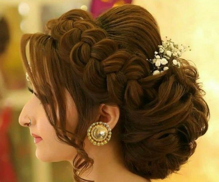 Stylish Bun Hairstyle with Braids and Twists