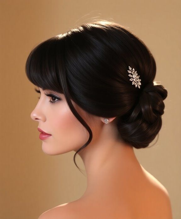 Stylish turned bun​