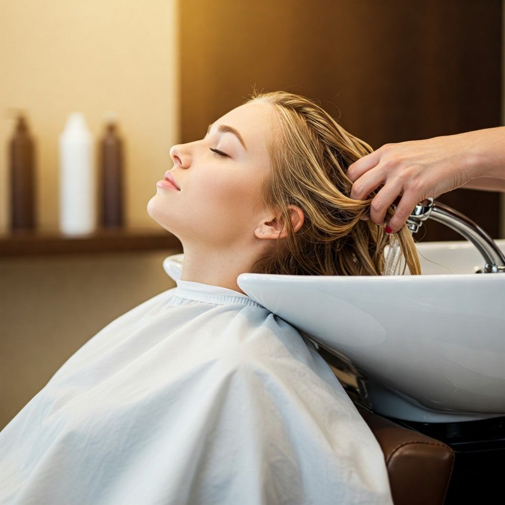 Wash hair carefully​