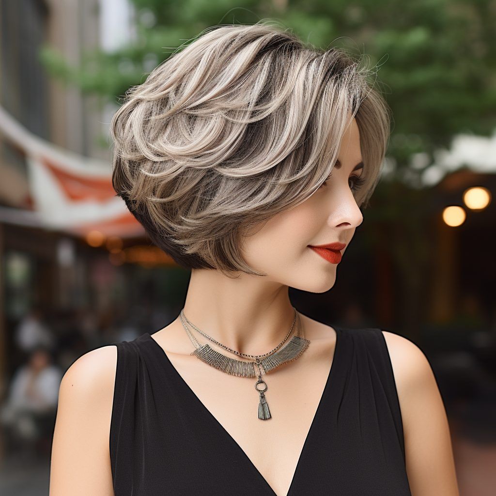 Short hair with layers