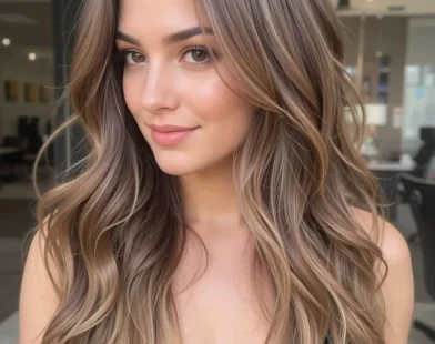 Wavy hairstyle