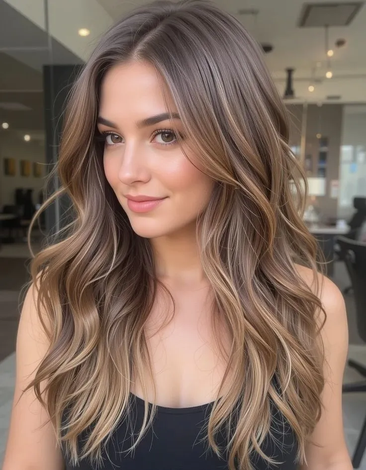 Wavy hairstyle