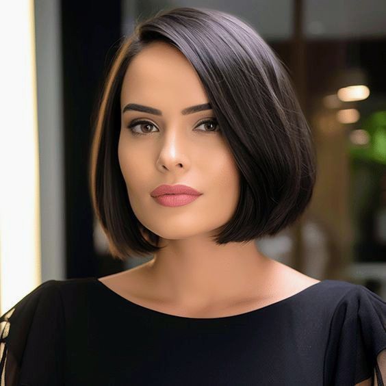 Wavy Bob with Side Part​